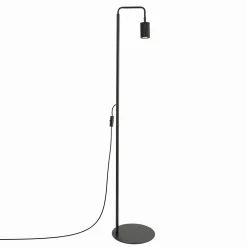 Sollux Lighting Vloerlampen Karbon Zwart Aluminium