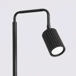 Sollux Lighting Vloerlampen Karbon Zwart Aluminium