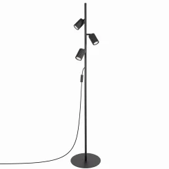 Sollux Lighting Vloerlampen Karbon Zwart Aluminium