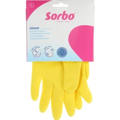 Sorbo huishoudhandschoen strong geel L