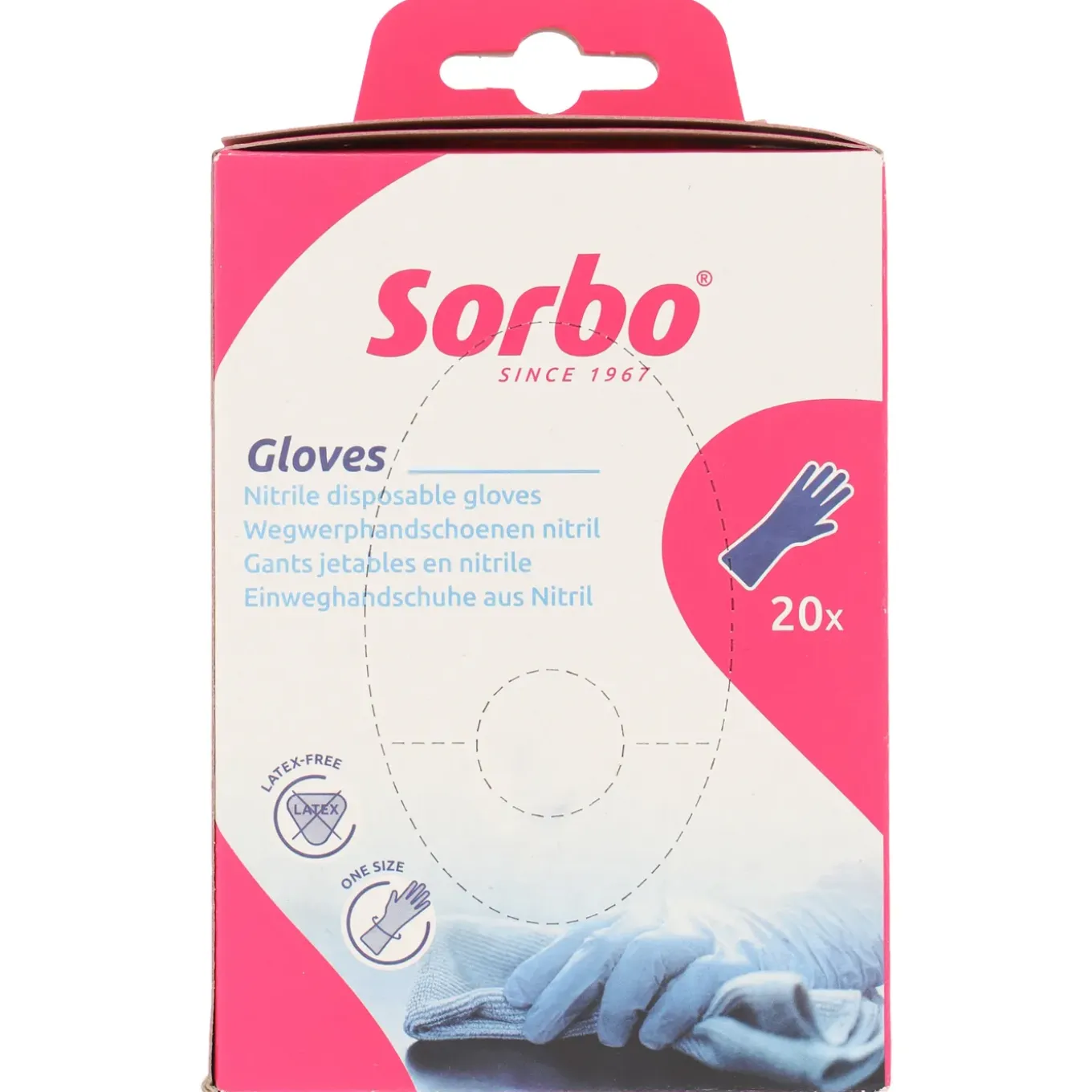 Sorbo wegwerp handschoen Nitrile 20 stuks
