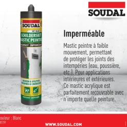 Soudal afdichtingskit anti-tocht wit 310ml