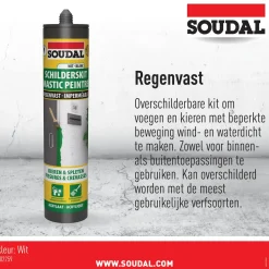 Soudal afdichtingskit anti-tocht wit 310ml