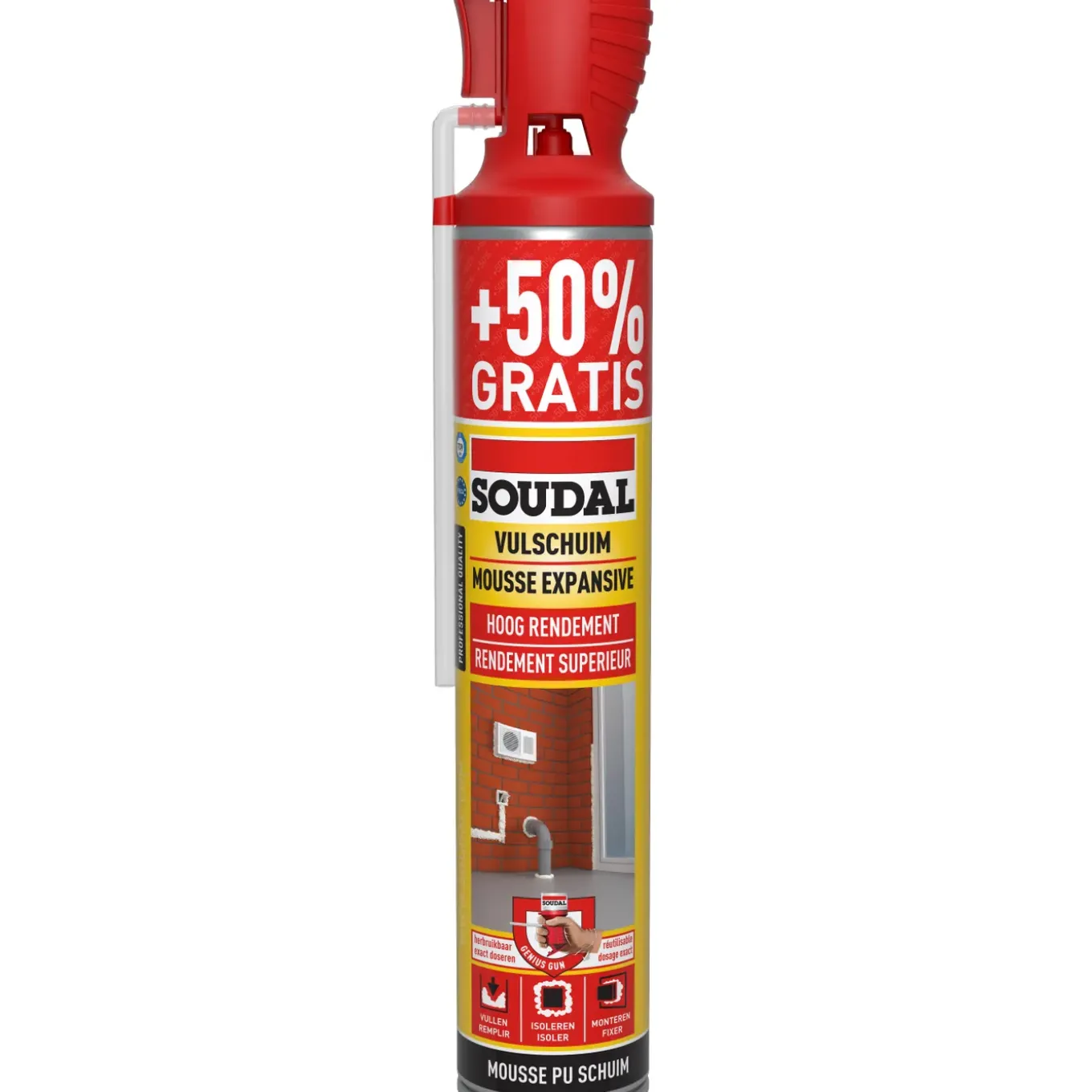 Soudal isolatieschuim Genius Promo 500ml + 250ml