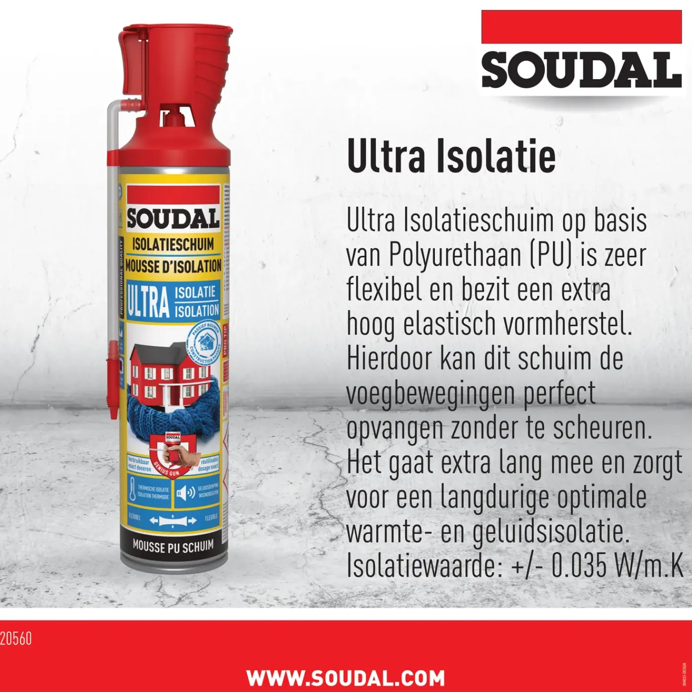 Soudal isolatieschuim Genius ultra 600ml