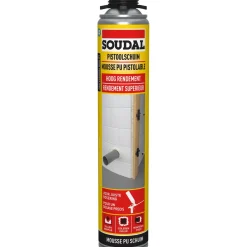 Soudal PU pistoolschuim Hoog rendement 750ml