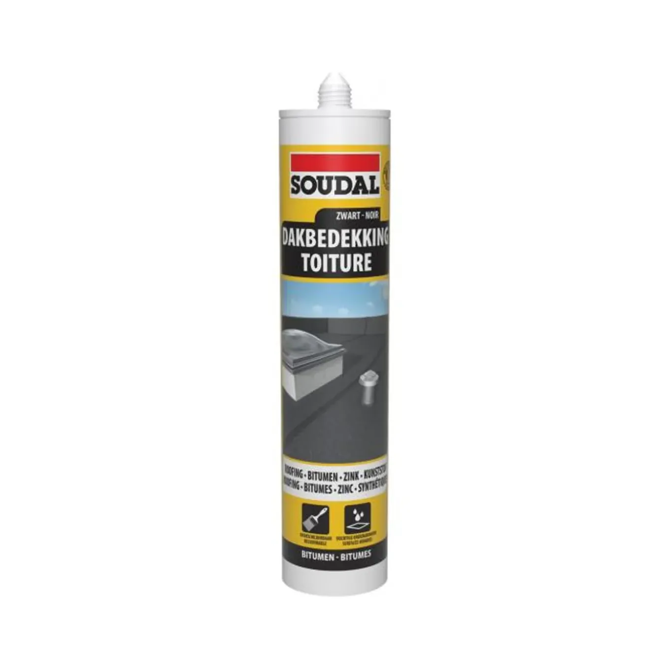 Soudal voegkit bitumen dakreparatie zwart 300ml