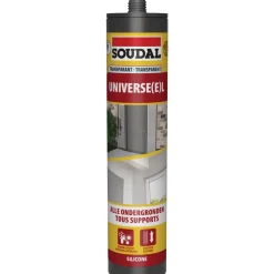 Soudal voegkit silicone Universeel transparant 300 ml