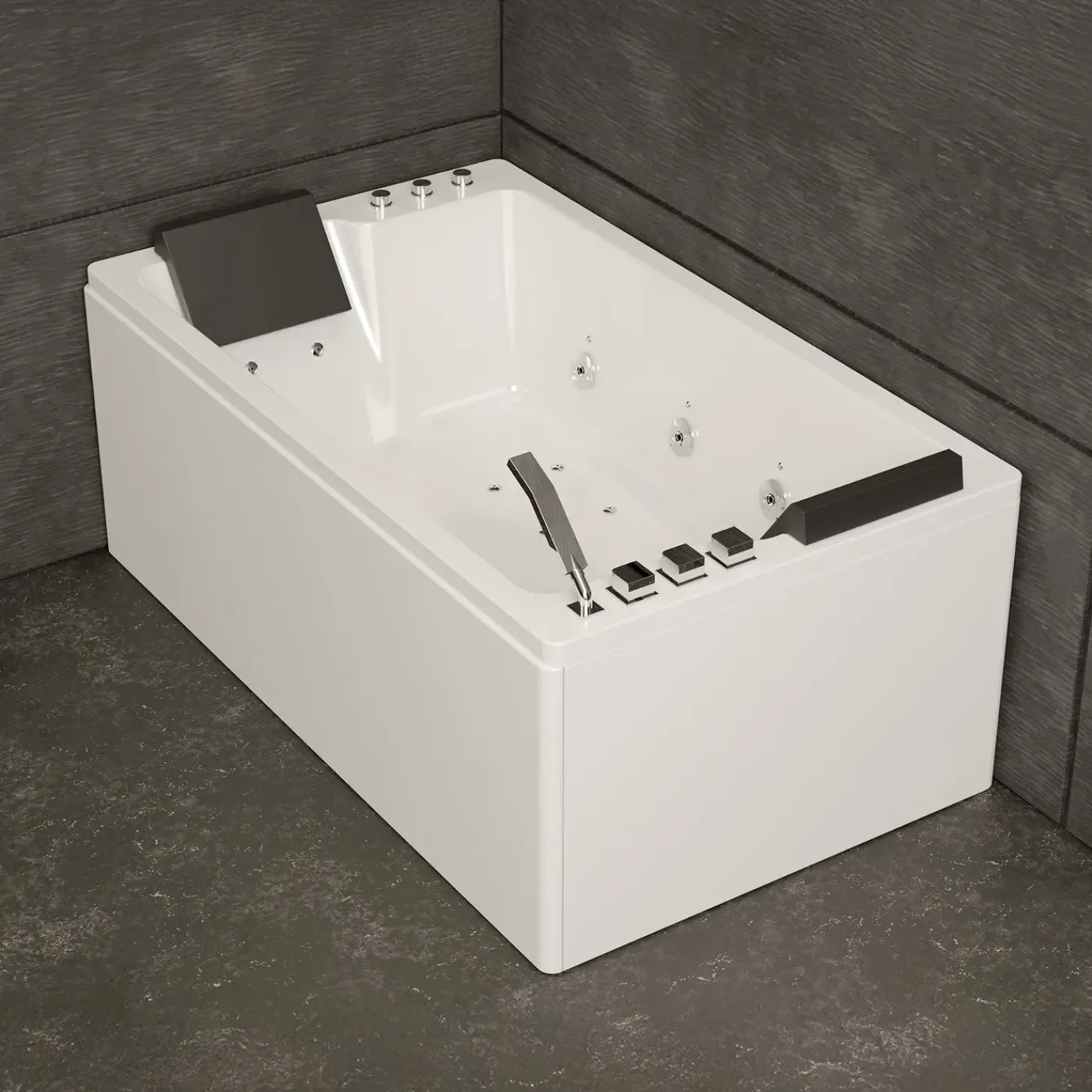Spalina Paris SPALINA - BRAVA DUO Whirlpool bad 2 persoons L. 170 x l. 100 cm