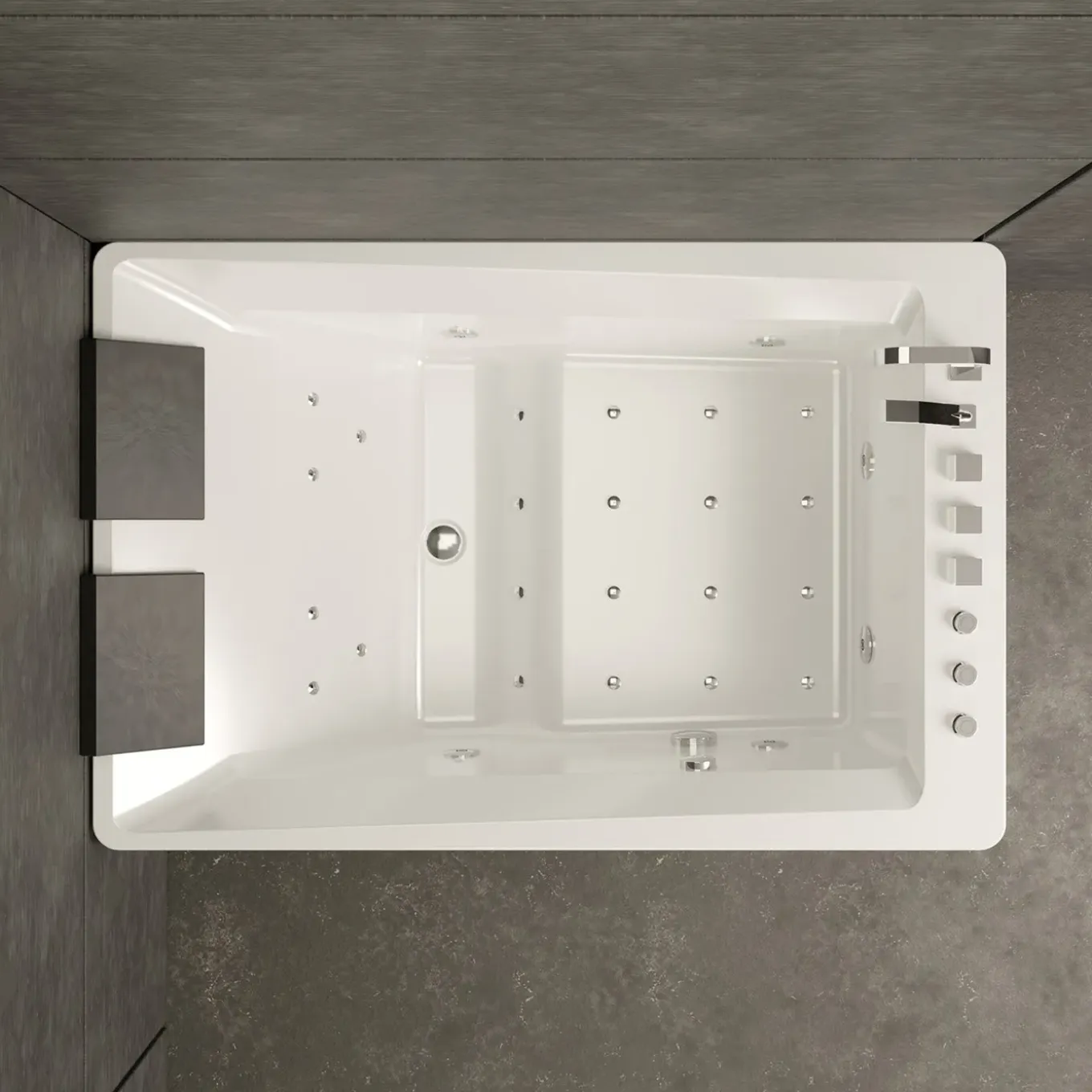 SPALINA - TONSAY DUO Whirlpool bad 2 persoons L. 180 x l. 120 cm