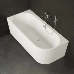 Spalina - Vrijstaand Bad - Capri 170 Gauche Blanche 170 X76 X58 Cm - Wit