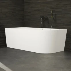 Spalina - Vrijstaand Bad - Capri 160 Gauche Blanche 160 X76 X58 cm - Wit