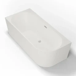 Spalina - Vrijstaand Bad - Capri 160 Gauche Blanche 160 X76 X58 cm - Wit