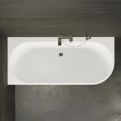 Spalina - Vrijstaand Bad - Capri 160 Gauche Blanche 160 X76 X58 cm - Wit
