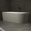 Spalina - Vrijstaand Bad - Capri 160 Gauche Grise 160 X76 X58 Cm - Grijs
