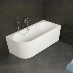 Spalina Paris Spalina - Vrijstaand Bad - Capri 170 Droite Blanche 170 X76 X58 Cm - Wit