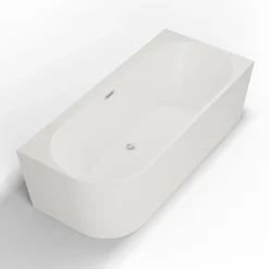 Spalina Paris Spalina - Vrijstaand Bad - Capri 170 Droite Blanche 170 X76 X58 Cm - Wit