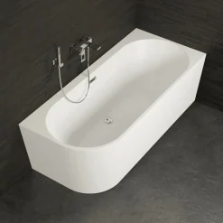 Spalina Paris Spalina - Vrijstaand Bad - Capri 160 Droite Blanche 160 X76 X58 Cm - Wit