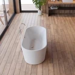 Spalina Paris Spalina - Vrijstaand Bad - Jade 170 Blanche 170 X80 X58 Cm - Wit