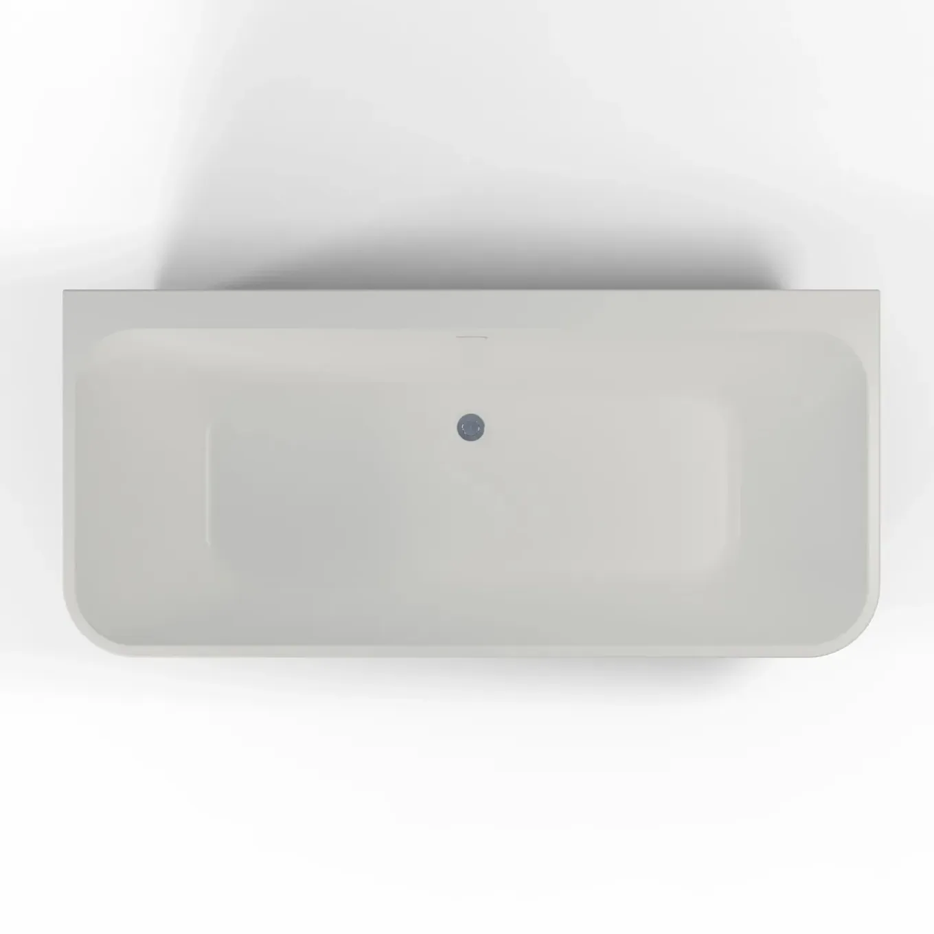 Spalina - Vrijstaand Bad - Mint 160 Grise 160 X75 X57 Cm - Grijs