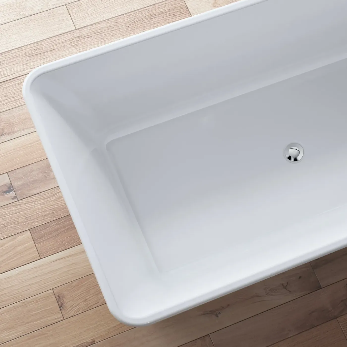 Spalina Paris Spalina - Vrijstaand Bad - Sorrow 170 Blanche 170 X75 X58 Cm - Wit