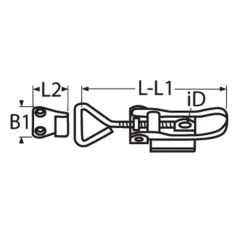 Spansluiting - Aantreksluiting - Afsluitbaar - Verstelbaar 75-90mm - Rvs 304 - 2 stuks