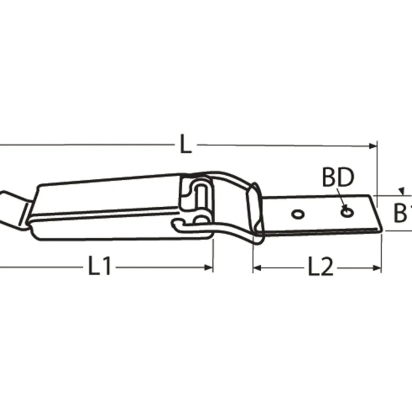 Spansluiting - Aantreksluiting - Afsluitbaar - 114x27 - Rvs 304 - 1 stuks