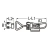 Spansluiting - Aantreksluiting - Afsluitbaar - Verstelbaar 65-75mm - Rvs 304 - 1 stuks