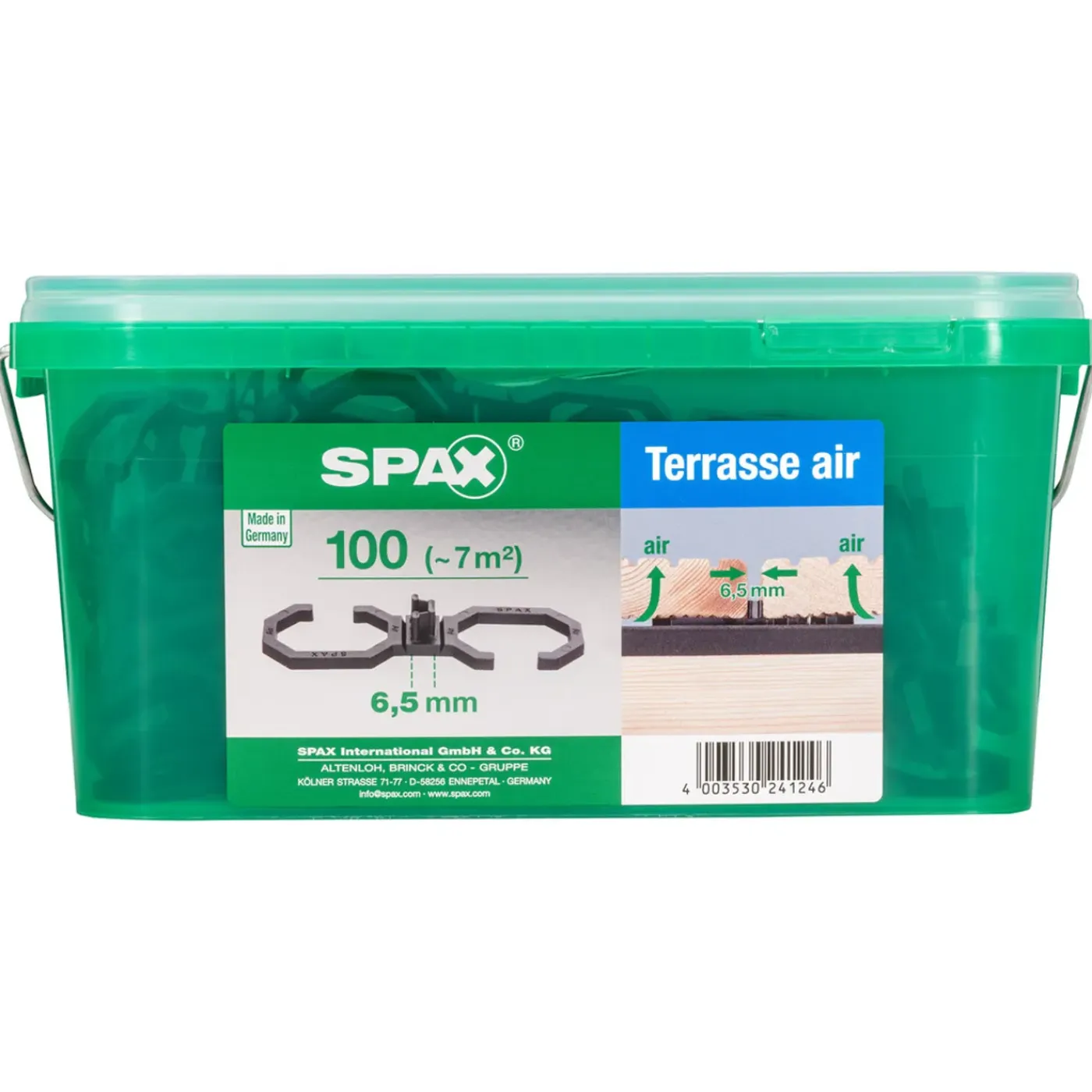Spax terrasverhoger Air HKB L 6,5mm 100st
