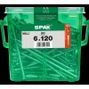 Spax Universele Schroef T-Star Wirox Verzonken Kop Torx T30 - 6x120mm - 80 stuks + Bit