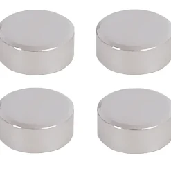 Spiegelklemmen chroom 4 stuks