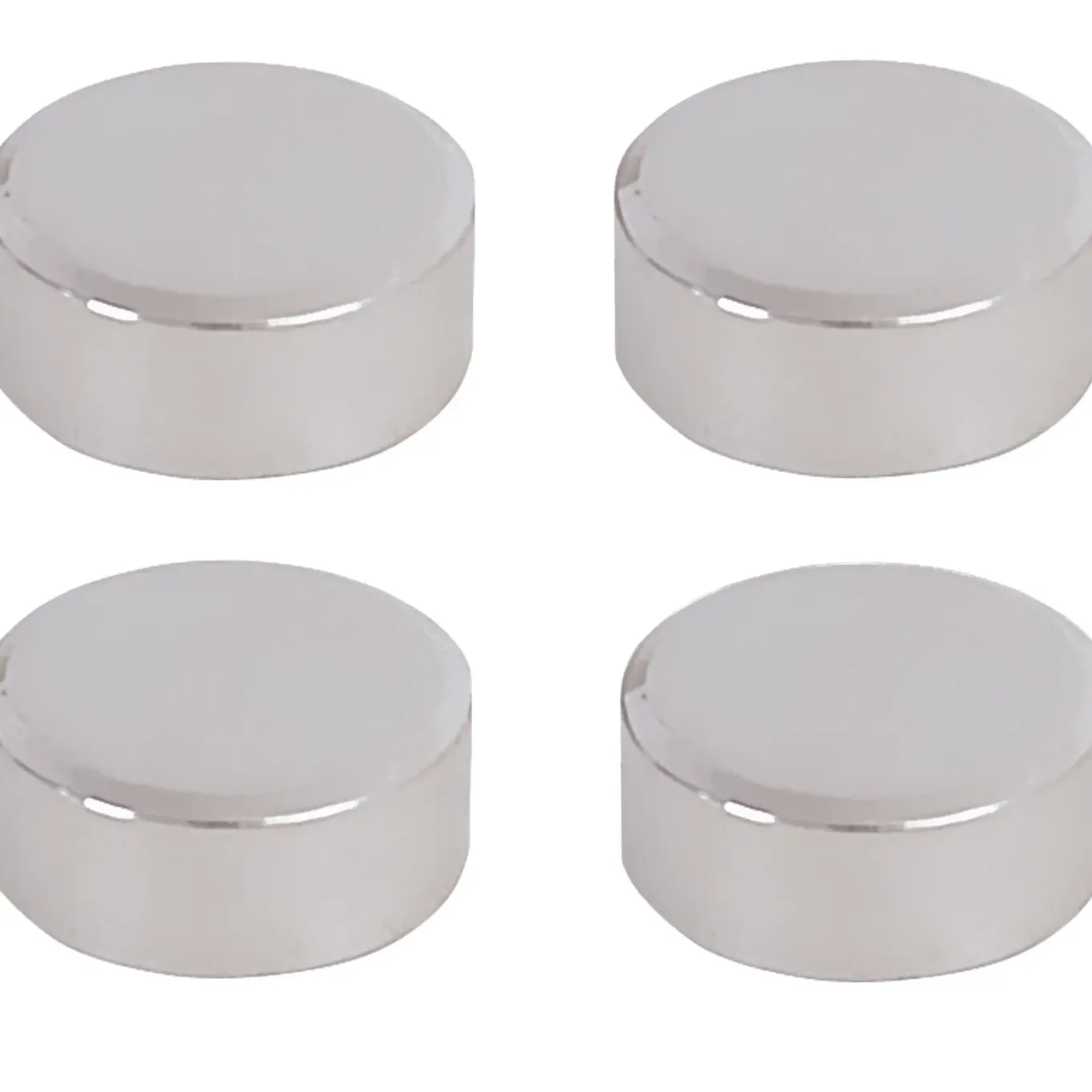 Spiegelklemmen chroom 4 stuks