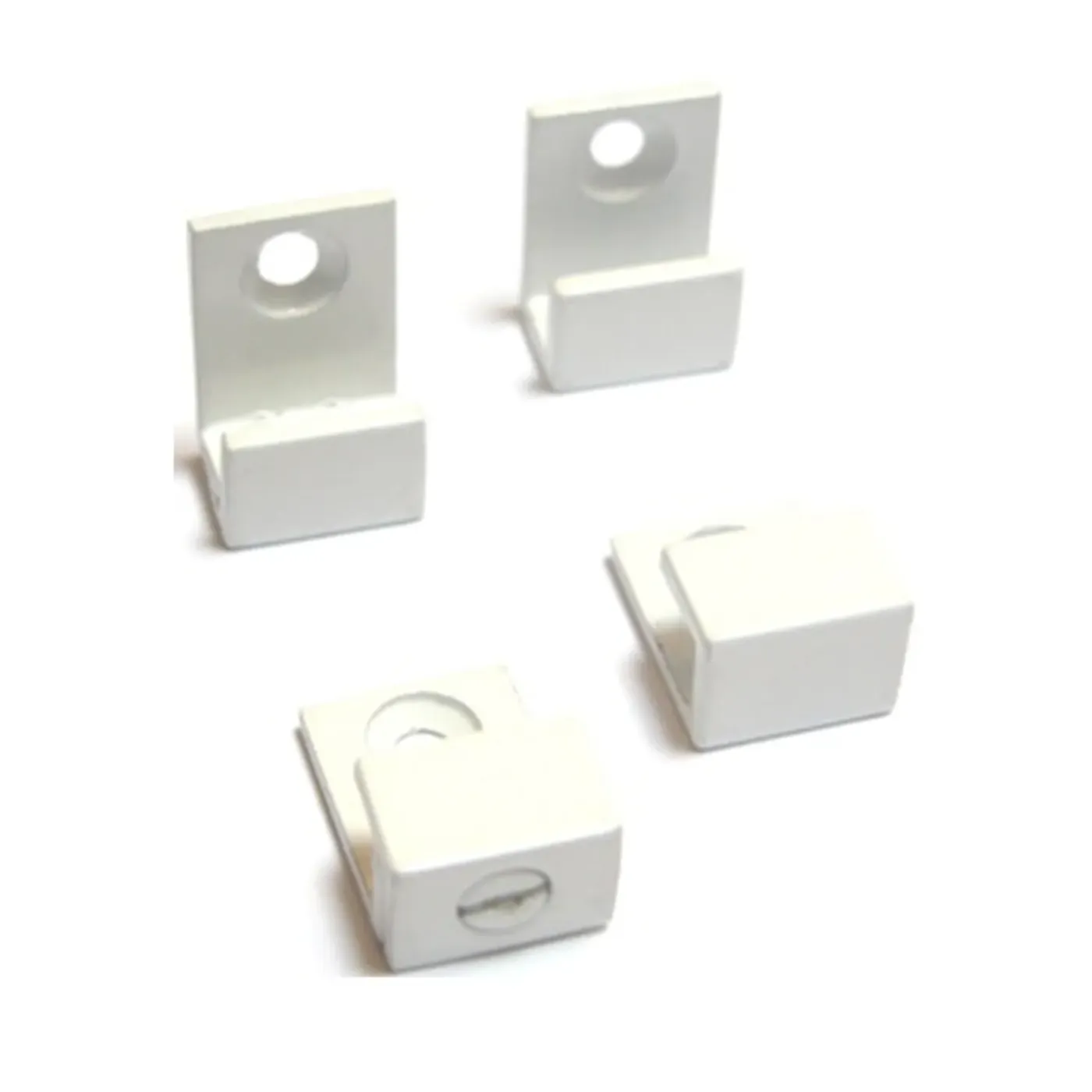 Overig Spiegelklemmen U-vorm wit 4 stuks