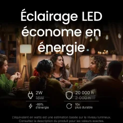 SPL Led Lamp E14 - 2w 150lm 2500k - Warm Wit Licht - Vervangt 18w - Dimbaar - Ra93 - 3 Stuks