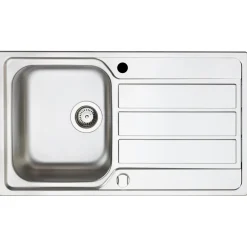 Overig Spoelbak Athena 1 bak 86x50cm RVS
