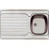 Spoelbak 1 bak RVS 100x60cm met afdruiprek RVS