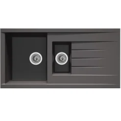 Spoelbak Cube 1,5 bak 100x50x21cm composiet betongrijs