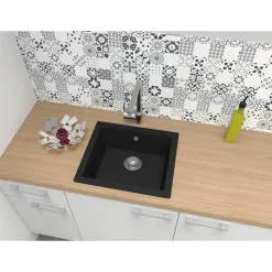 Overig Spoelbak Evo 1 XL bak 50x44x19cm composiet zwart