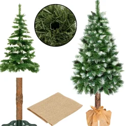 Springos Kunstkerstboom | Diamond Pine Op Stam | 180 cm | Zonder Verlichting