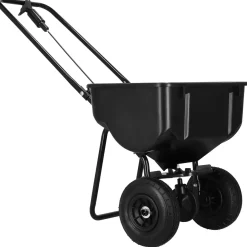 Springos Strooiwagen | Tuin | Mest | Zwart | 25 Kg