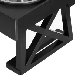 Springos Voerbak | Dubbel | Metalen | 3 Hoogte Niveaus | Vertragend