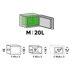 STANDERS Elektronische Kluis 20L - met elektronisch codeslot - 44,5x22,5x32cm