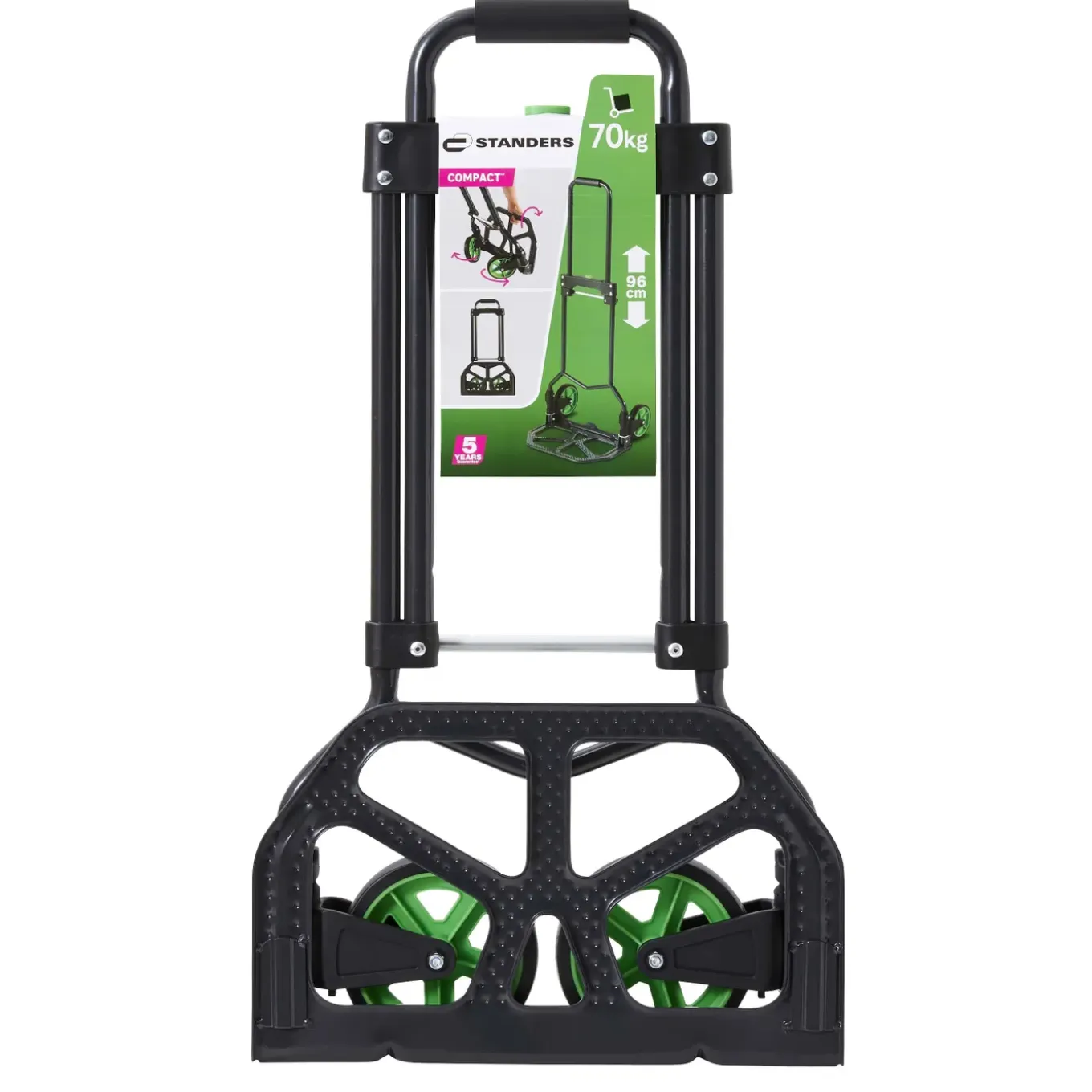 Standers Inklapbare steekwagen - 69x38cm - 70kg - Staal - Telescopisch stuur