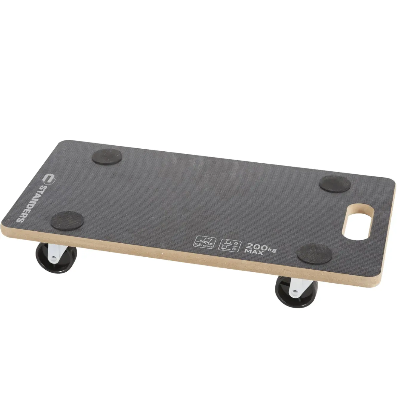 Standers Transportroller - 57,5x29cm - 200kg - Hout - Antislip