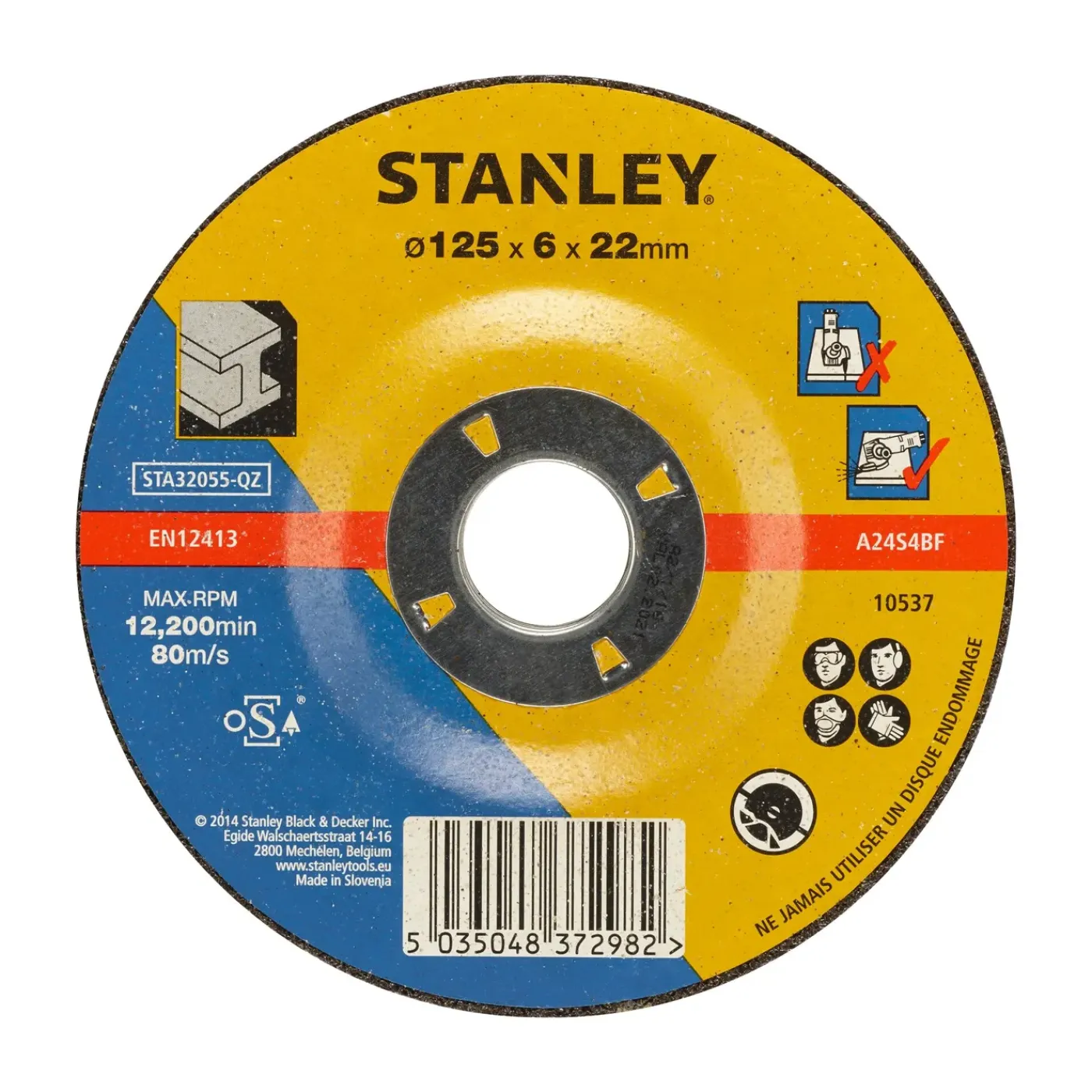 Stanley Afbraamschijf STA32055-QZ - metaal - 125x6mm