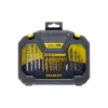 Stanley Boor- en bitset - Family set - Titanium voor hout/steen/metaal - 30-delig