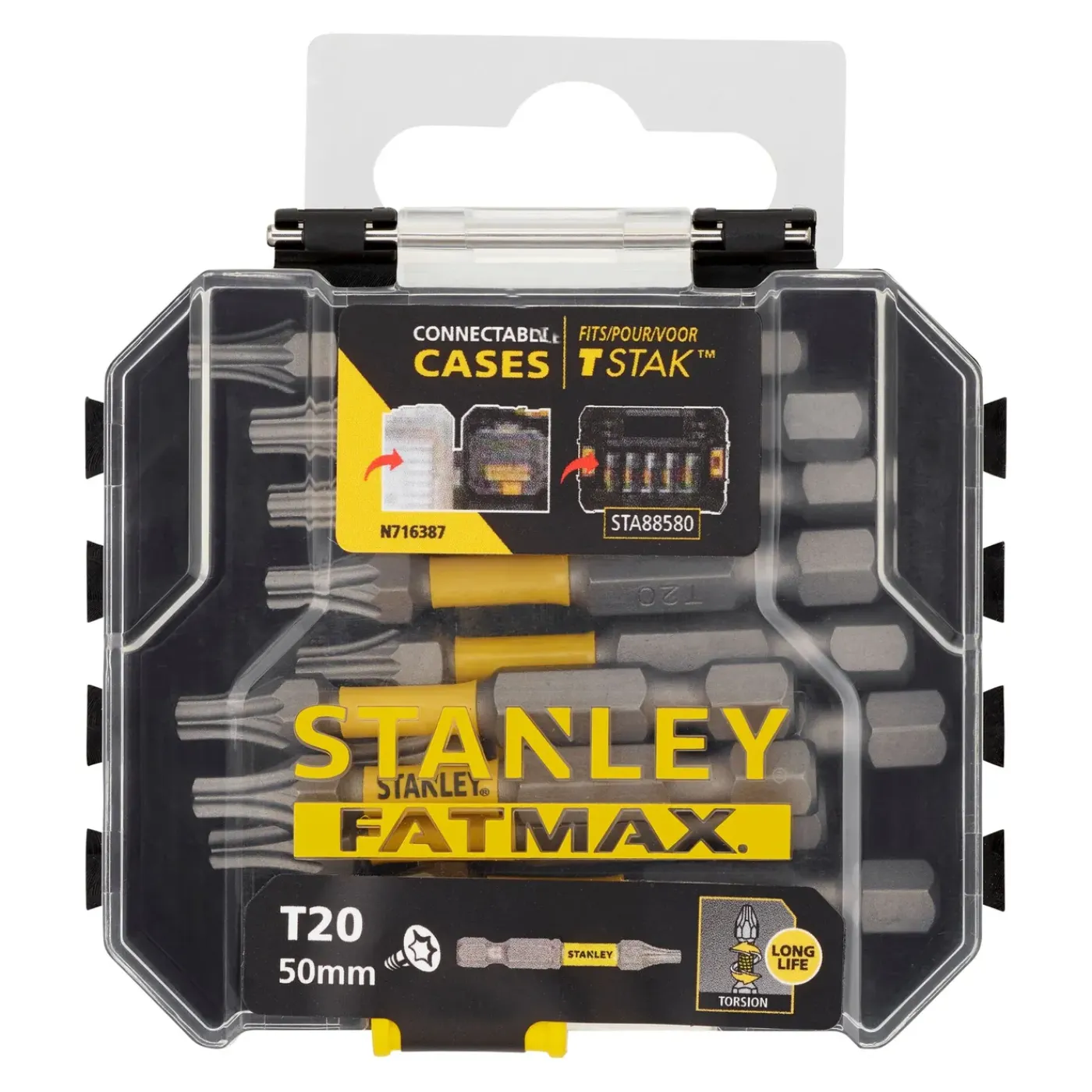 Stanley Schroefbits - Fatmax - Torx T20 impact - 50mm - 10 stuks