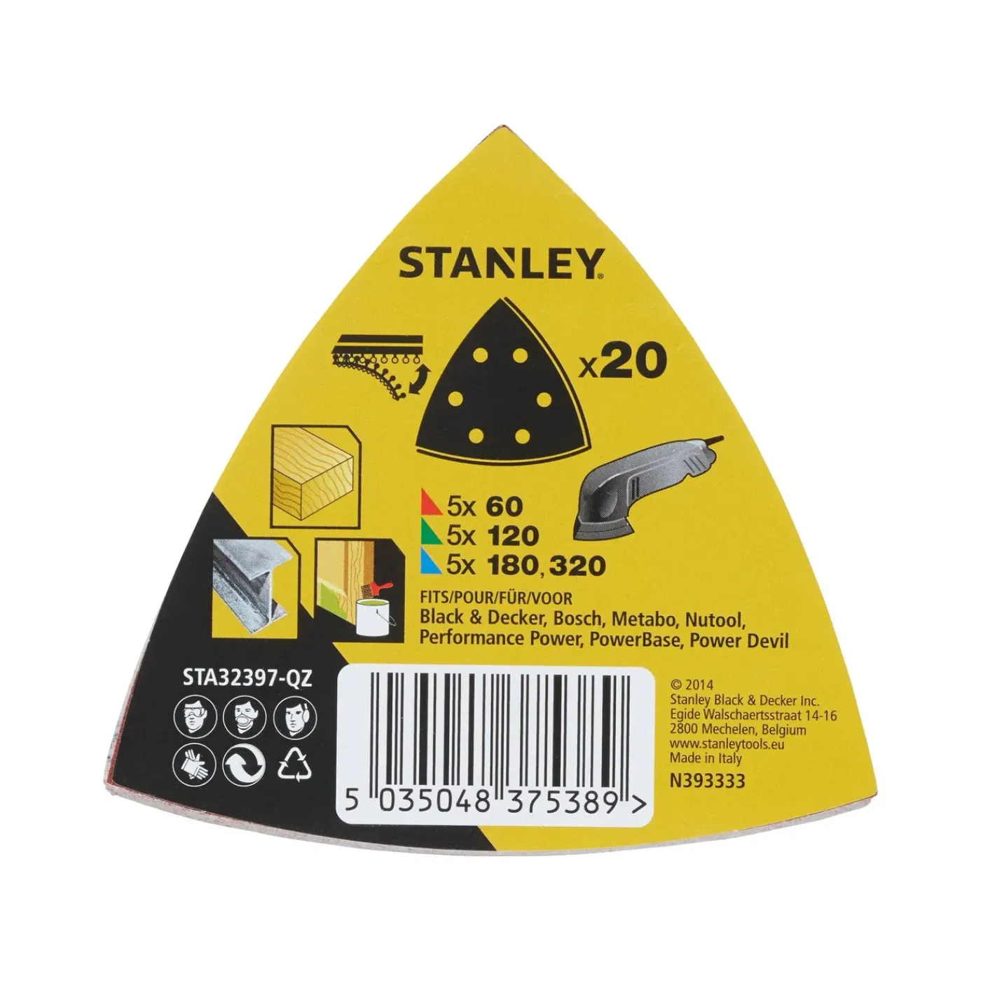 Stanley Schuurpad - Aluminiumoxide Rood - 20 stuks