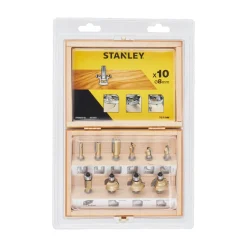 Stanley set van bovenfrezen STA80020-XJ - 10 stuks - 8 mm