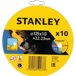 Stanley slijpschijf RVS STA38257-XJ Ø125mm 10 stuks